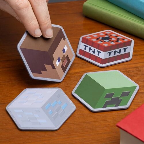 Paladone Minecraft Metal Coasters Slike