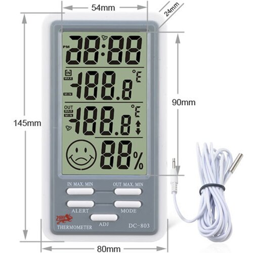 INF Večnamenski digitalni termometer z velikim zaslonom, (22108228) Cene