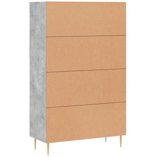  Visoka komoda boja betona 69,5 x 31 x 115 cm konstruirano drvo Slike