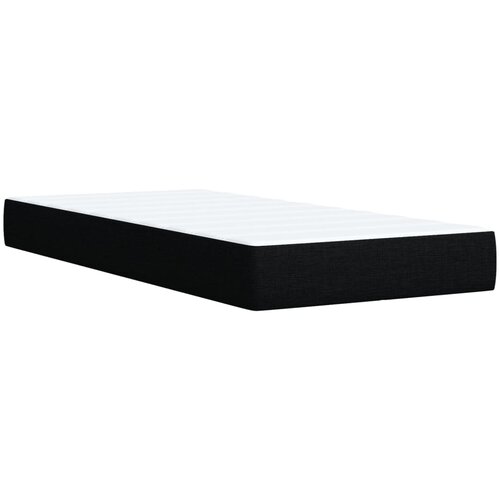 Box spring krevet s madracem crni 90x190 cm od tkanine Slike