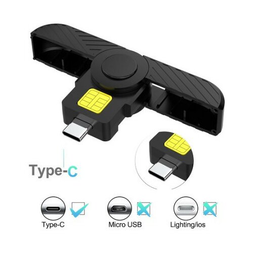 Kettz tip C USB čitač ID smart CR-K1030B ( 70-004 ) Slike