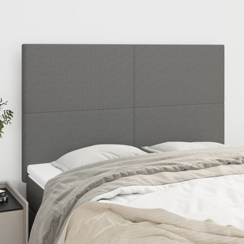  Uzglavlje tamno sivo 144x5x118/128 cm tkanina Cijene