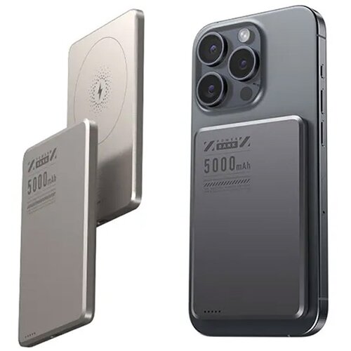  Power Bank Mag Charger 5000mAh PD20W+15W ljubicasta Cene
