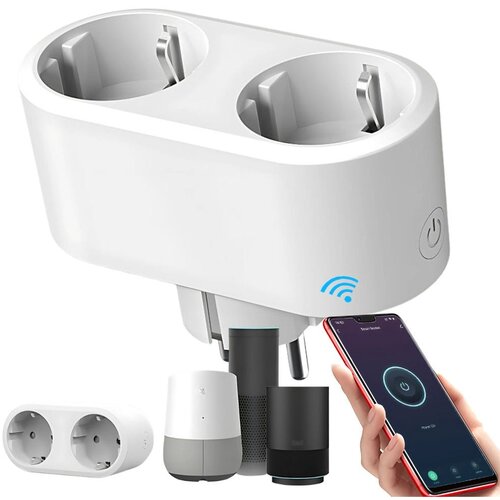VERKGROUP Dvojna pametna WiFi vtičnica do 3120W SMART LIFE, (5000243859) Cene