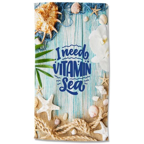 Good Morning Žametna brisača za na plažo 100x180 cm Vitamin Sea – Cene