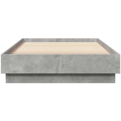VidaXL Okvir kreveta boja betona 100x200 cm od konstruiranog drva Slike
