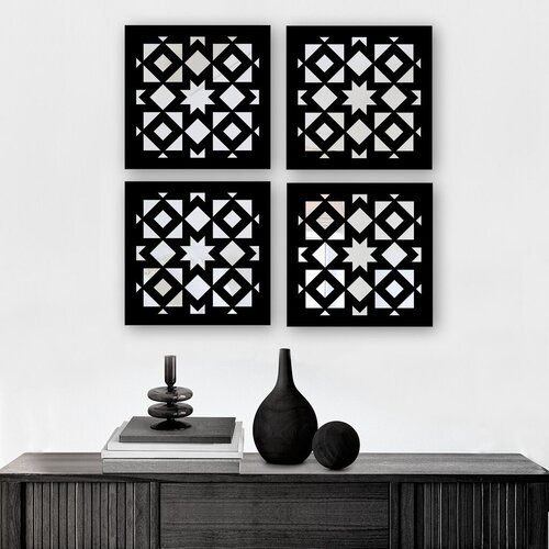 Wallity set ogledala SYH15088400391, crni Cene