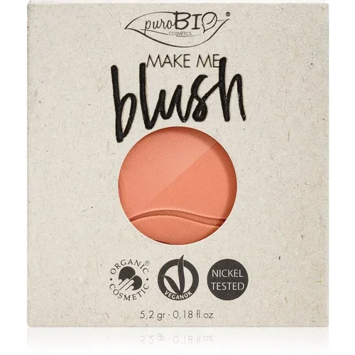 puroBIO cosmetics Compact Blush (polnilo) - 02 Koralno roza (mat)
