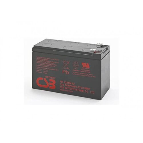 Csb HR 1234W high-rate HR1234WF2 svinčeni akumulator 12 V 8.4 Ah svinčevo-koprenast (&Scaron; x V x G) 151 x 99 x 65 mm plo&scaron;čati vtič\, 6\,35 mm brez vzdrževanja\, nizko samopraznjenje Svin, (20438747) Cene