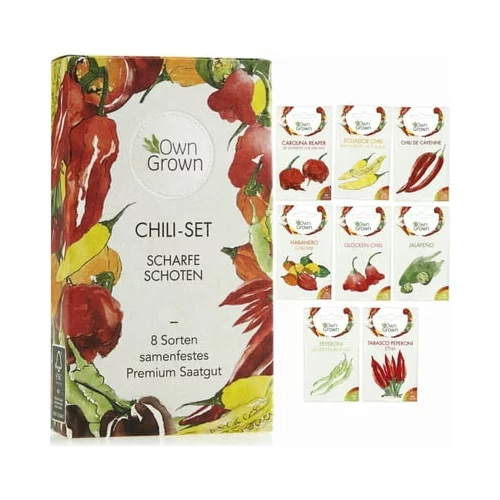 Own Grown Chili Seeds set 8 semen