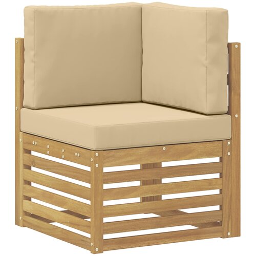  Set vanjskih sofa 5 pcs Bijela i Bež 245 x 128,5 x 73 cm Slike