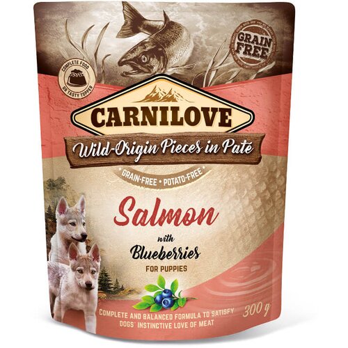 Carnilove dog puppy - losos &amp;amp; borovnica, vrečka 300g 300 g Slike