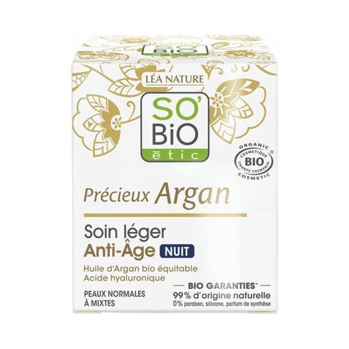 SO’BiO étic argan lagana noćna anti-aging njega Cijene
