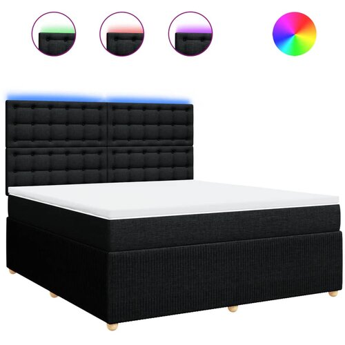 Maison Chic Box spring postelja - Vzmetna postelja z vzmetnico črna 180x200 cm blago SL23501, (21879735) Cene