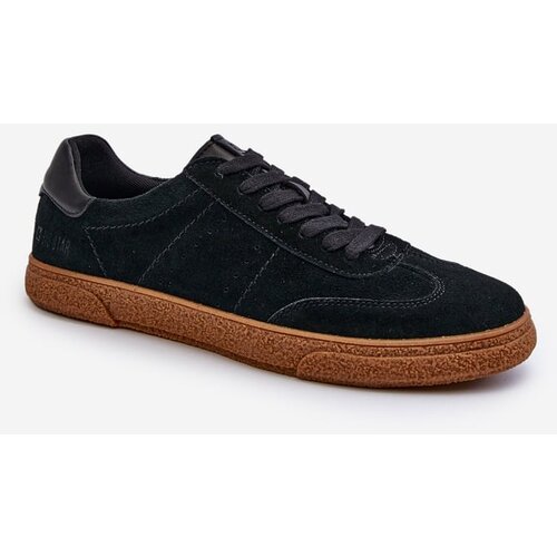 Big Star Men's Suede Sneakers Big Star Black Cene