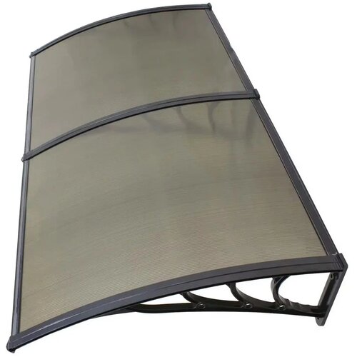 Nadstrešnica za vrata 200x100 crna bronza 5mm leksan Cene