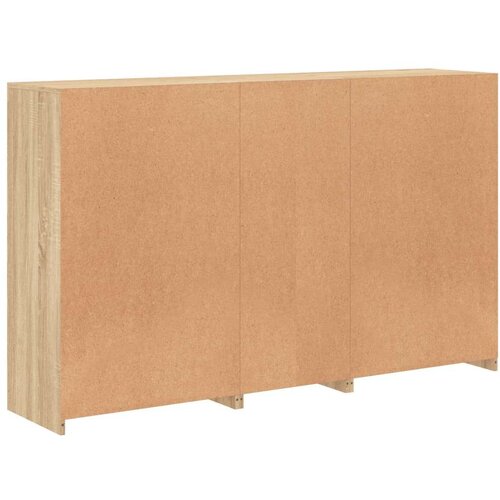 Komoda s LED svjetlima boja hrasta sonome 162 x 37 x 100 cm Slike