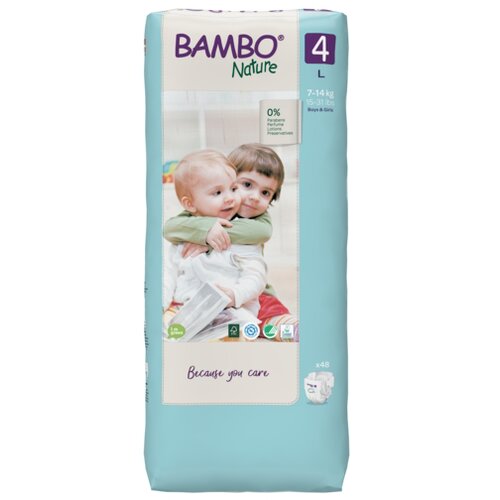 Bambo Nature plenice Maxi 4, 7-14 kg, duo pack, 48 kos 1000019264 Cene