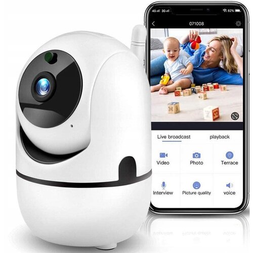 Baby Monitor IP WIFI otroška varuška z vrtljivo video kamero Cene