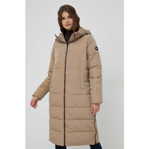 Pepe Jeans Jakna Gus za žene, boja: bež, za zimu, oversize Slike