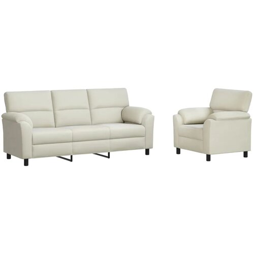  Set sofe 2 pcs Krem Bar&amp;scaron;un - Krem 1 sjedalo + trosjed Slike