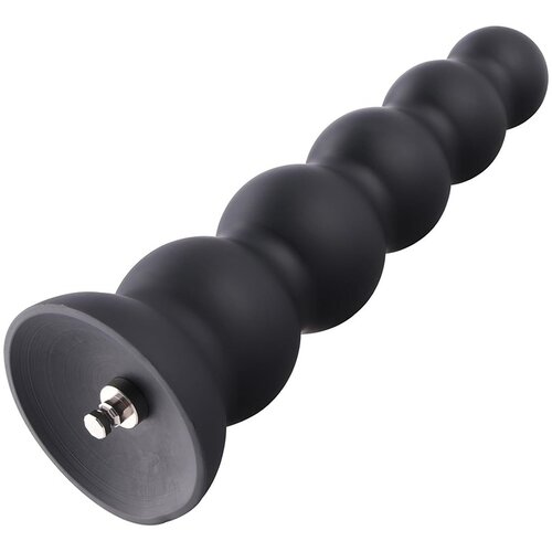 HiSmith HSA13 Silicone Anal Beads Dildo with 5 Smooth Balls KlicLok M 23cm Black Cene