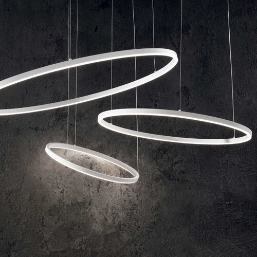 Ideal Lux led luster na sajli oracle slim LED/37W/230V 3000K prečnik 70 cm bela Slike