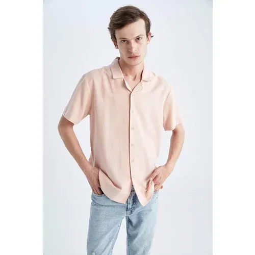 Defacto Regular Fit linen Short Sleeve Shirt