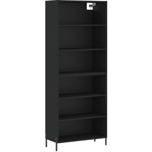 Maison Chic Visoka Komoda - Predalnik črn 69,5x32,5x180 cm inženirski les, (21717272) Cene