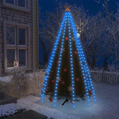  Mrežasta svjetla za božićno drvce 250 LED žarulja plava 250 cm