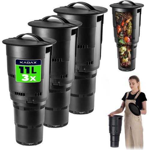 KADAX Vrtni kompostnik, podzemni, 3x 11L, posoda za biolo&scaron;ke odpadke, kompostno gnojilo, (5000351836) Cene
