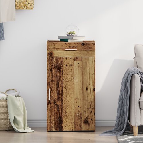  Kreveta s ladicama Staro drvo 50 x 42,5 x 93 cm Slike