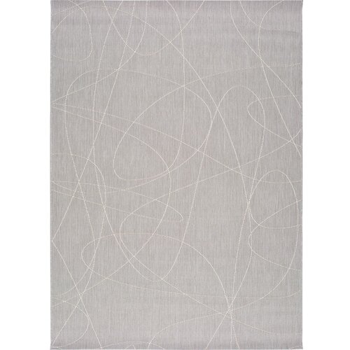 Universal Sivi vanjski tepih Hibis Line, 160 x 230 cm Cene