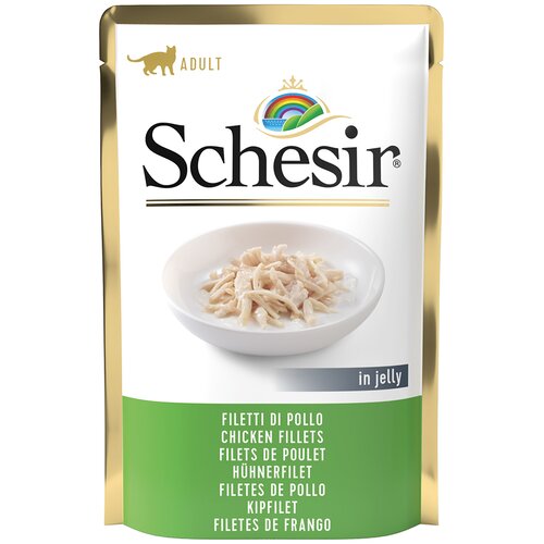 Varčno pakiranje Schesir v želeju vrečke za mačke 24 x 85 g - Pi&scaron;čančji file Cijene