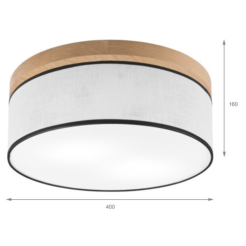  Brilagi - LED stropna svetiljka BELLADONNA 2xE27/15W/230V prečnika 40 cm bela/hrast Slike