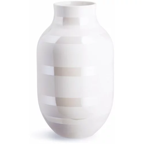 Kähler Design bijela vaza od kamenine Omaggio, visina 30,5 cm