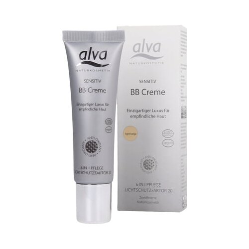 Alva Naturkosmetik Sensitiv BB krema - Light Beige Cene