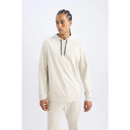 Defacto Fit Standard Fit Hooded Sports Sweatshirt