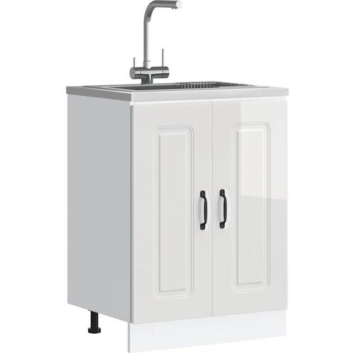 vidaXL Osnovna omarica za umivalnik Kalmar bela 60x46x81,5 cm Cene