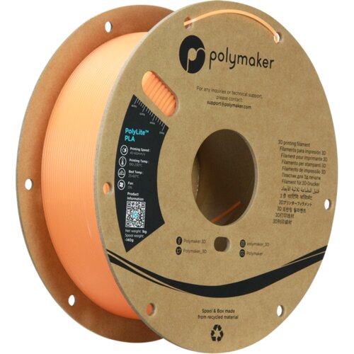 Polymaker PolyLite Luminous PLA Orange Cene
