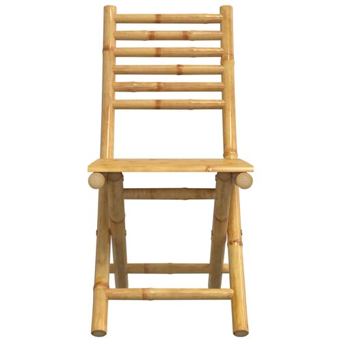  Sklopive vrtne stolice 2 kom 43 x 54 x 88 cm od bambusa Slike