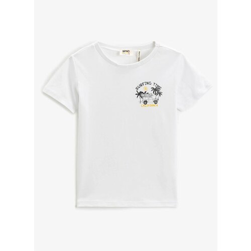Koton Printed White Boy T-shirt 3skb10042tk Cene