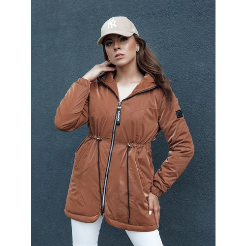 DStreet Women's transition parka with hood HENRY camel