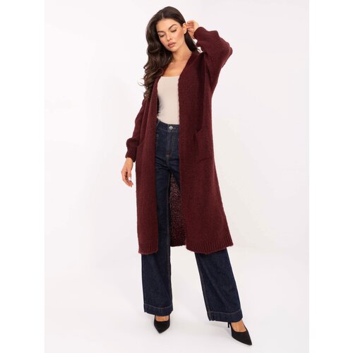 Italy Moda Sweater-MI-SW-WM6155.82-burgundy Cene