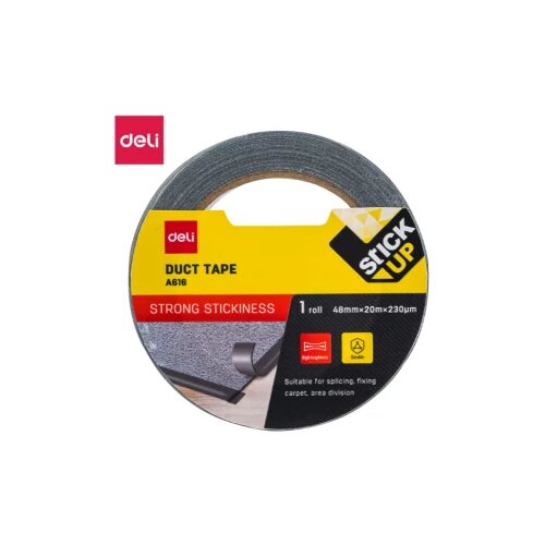  DUCT TRAKA DELI 48mmX20m - 230mic CRNA EA616 Slike