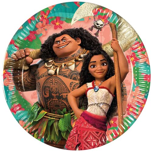 Procos disney+princeze vaiana 2 papirnati tanjuri, set od 8 komada, 20 cm Slike