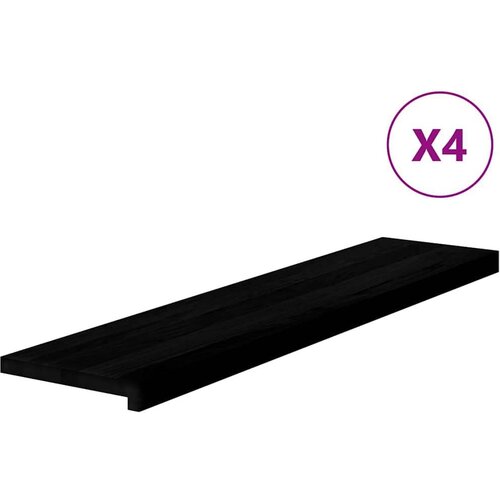 VidaXL Gazi&amp;scaron;ta stepenice 4 kom tamnosmeđi 110x30x2 cm masivna hrast Slike