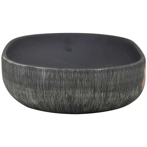  umivaonik sivo-crni ovalni 59x40x14 cm keramički Slike