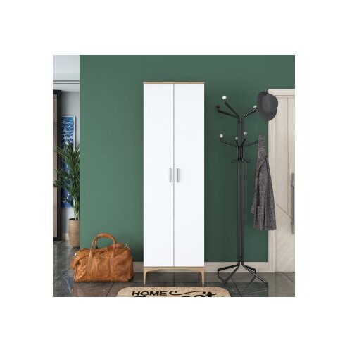 Woody Fashion EA116 -2746 walnutwhite hall stand Cene