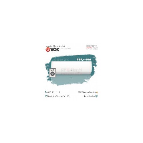  Inverter klima uređaj VOX IHD12-SIPMW -25 Cijene